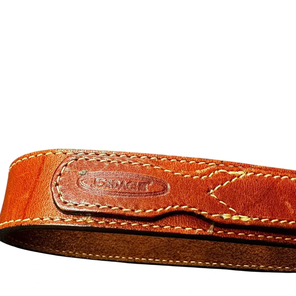 Vintage Jordache Belt Leather Brown‎ Western Costume Youth Kids Size 28